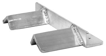Tool Box Chock - Floor Mount - Aluminum - Natural - Pair