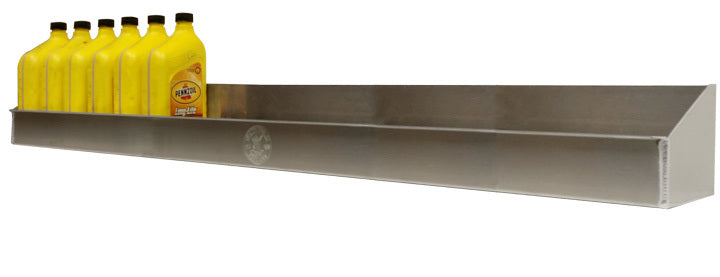 Oil Shelf - Wall Mount - 24 qt Capacity - 60 x 5.5 in - Aluminum - Natural - Each