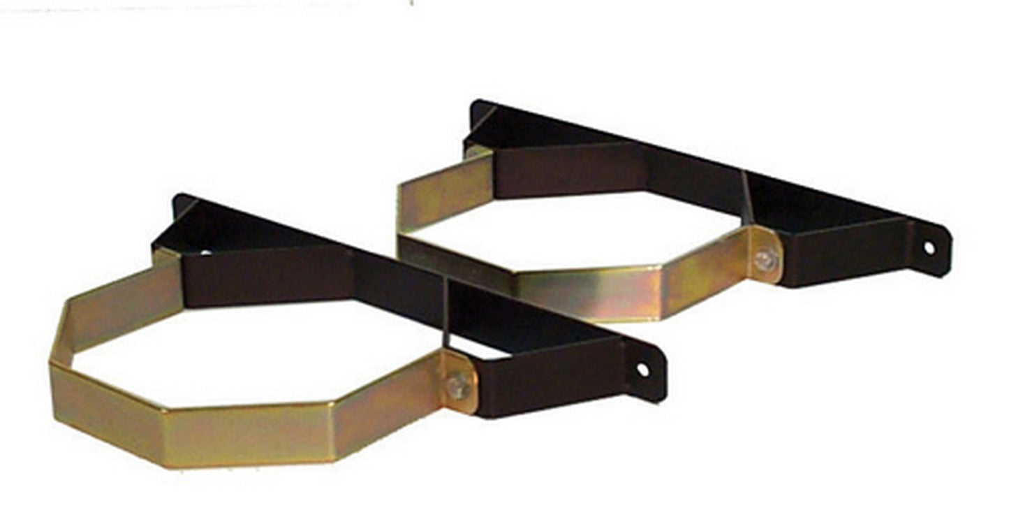 Nitrogen Bottle Storage Bracket - Wall Mount - 7 in Diameter - Steel - Pair
