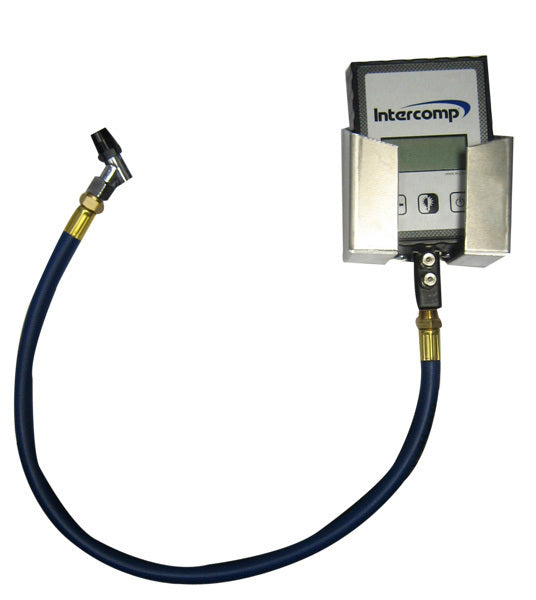 Tire Pressure Gauge Holder - Wall Mount - Aluminum - Natural - Intercomp Square Digital Tire Gauges - Each