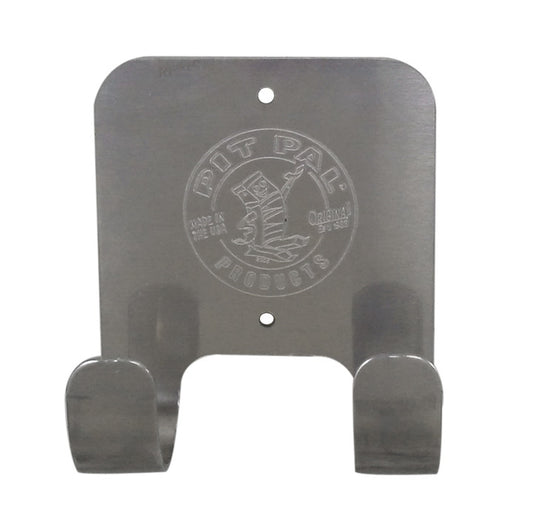 Broom Holder - Wall Mount - 4.5 x 5.75 x 2.25 in - Aluminum - Natural - Each