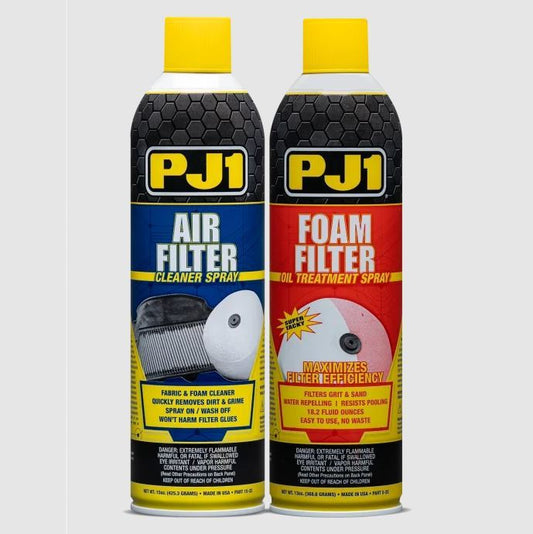 Air Filter Service Kit - 20 oz Aerosol Cleaner - 20 oz Aerosol Oil - Foam / Fiber Filter - Kit