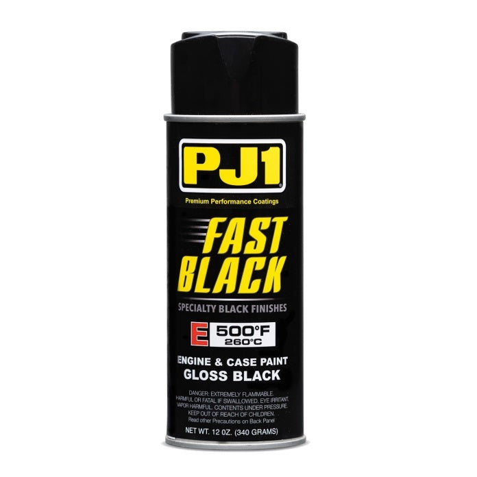 Paint - Fast Black - Engine - High Temperature - Enamel - Gloss Black - 11 oz Aerosol - Each