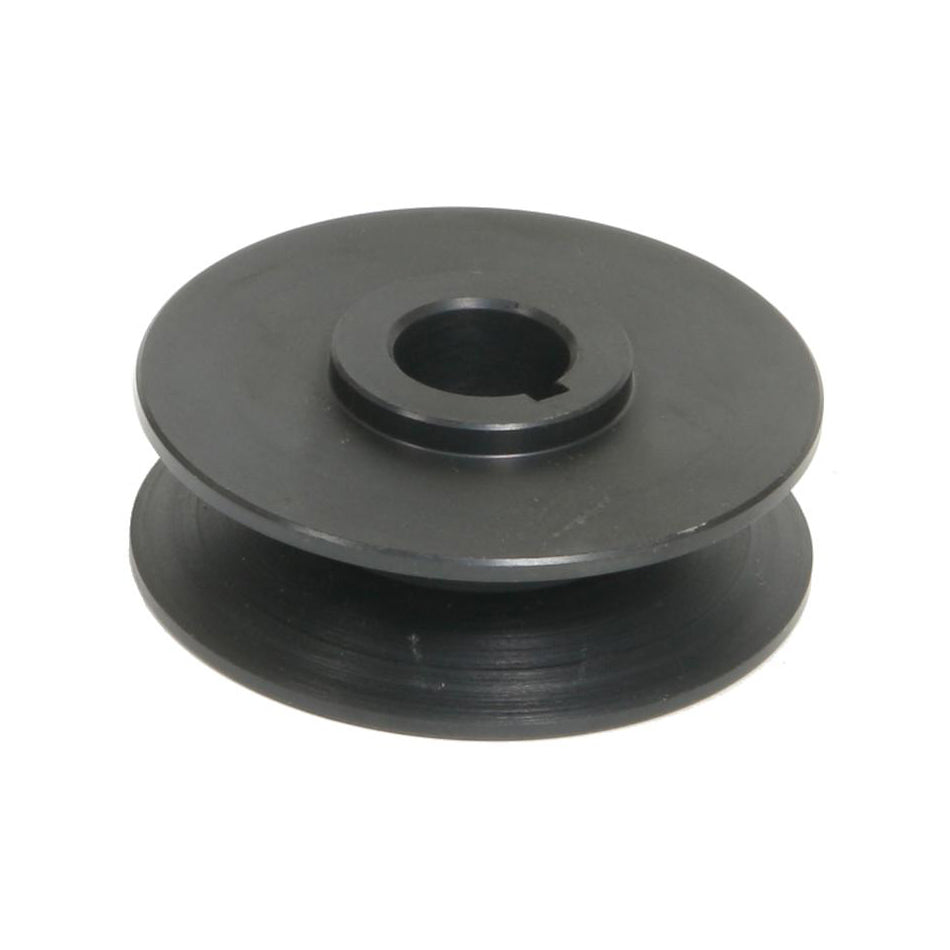 Alternator Pulley - V-Belt - 1 Groove - 2.6 in Diameter - Aluminum - Black Anodized - Powermaster Alternators - Each