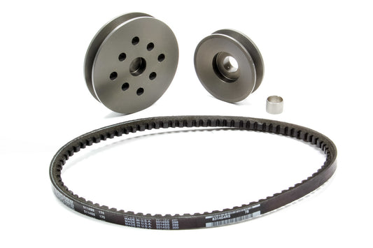 Pulley Kit - V-Belt - Aluminum - Water Pump Driven - Kit