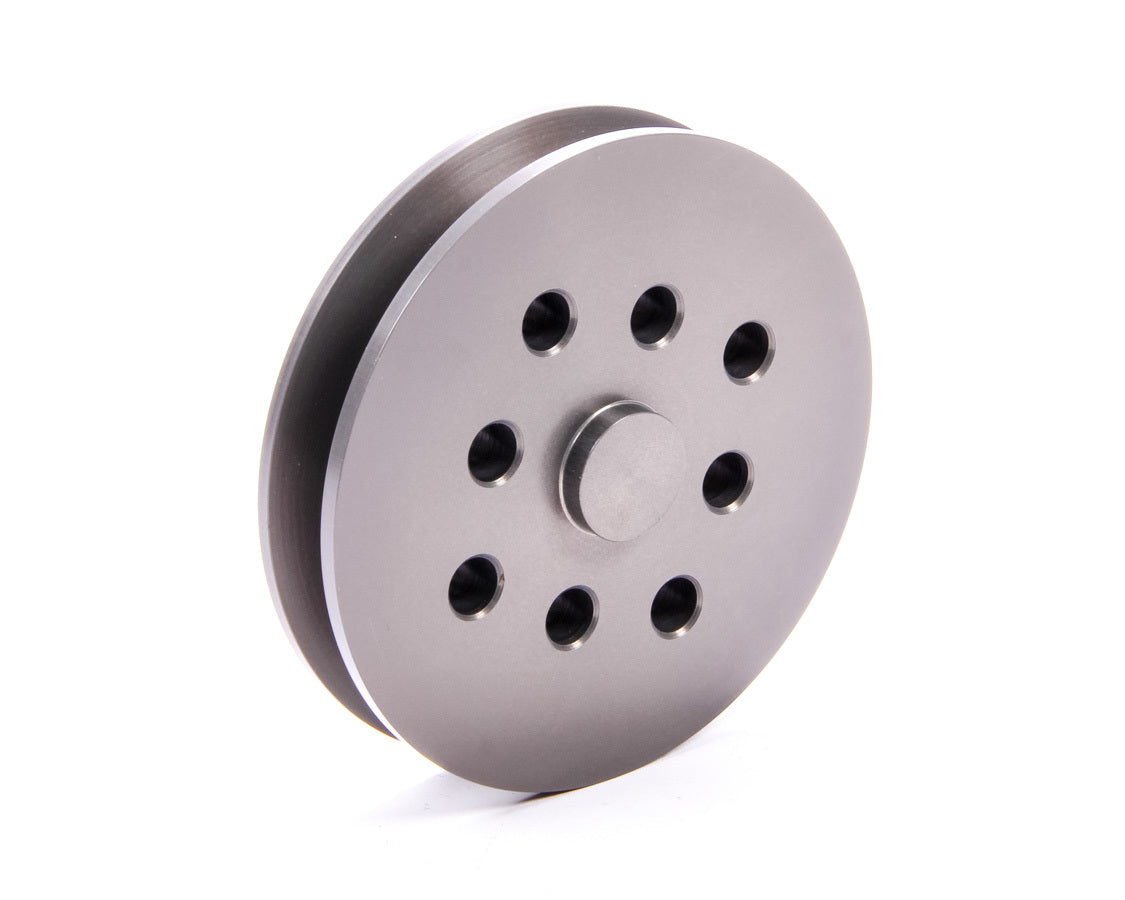 Water Pump Pulley - V-Belt - 1 Groove - Aluminum - Gray Anodized - Circle Track Applications - Each