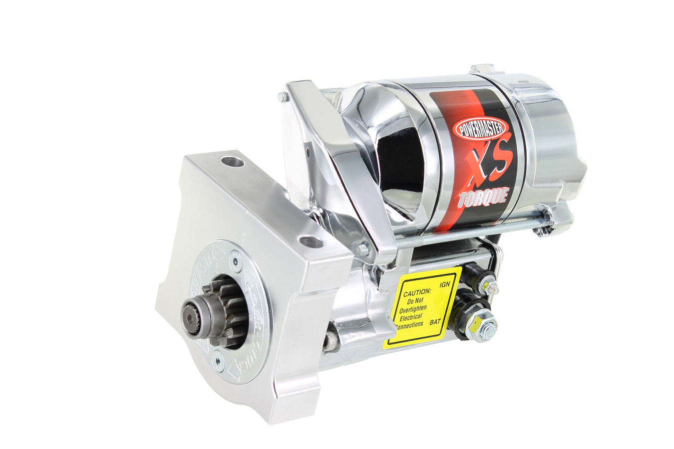 Starter - XS Torque - 4.4:1 Gear Reduction - Natural - 168 Tooth Flywheel - Straight Bolt - Chrome - GM LS-Series - Each