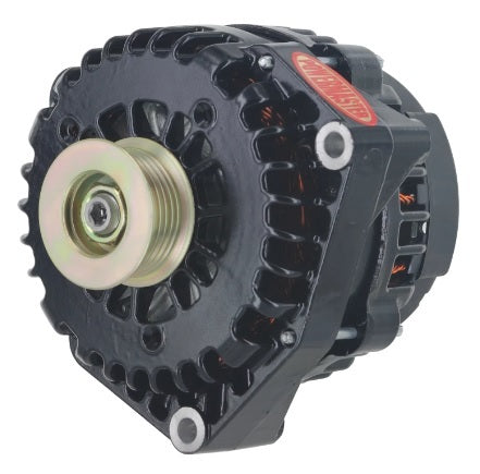 Alternator - AD244 - 220 amps - 12V - OEM 4-Pin - 6-Rib Serpentine Pulley - Aluminum Case - Black Powder Coat - GM - Each