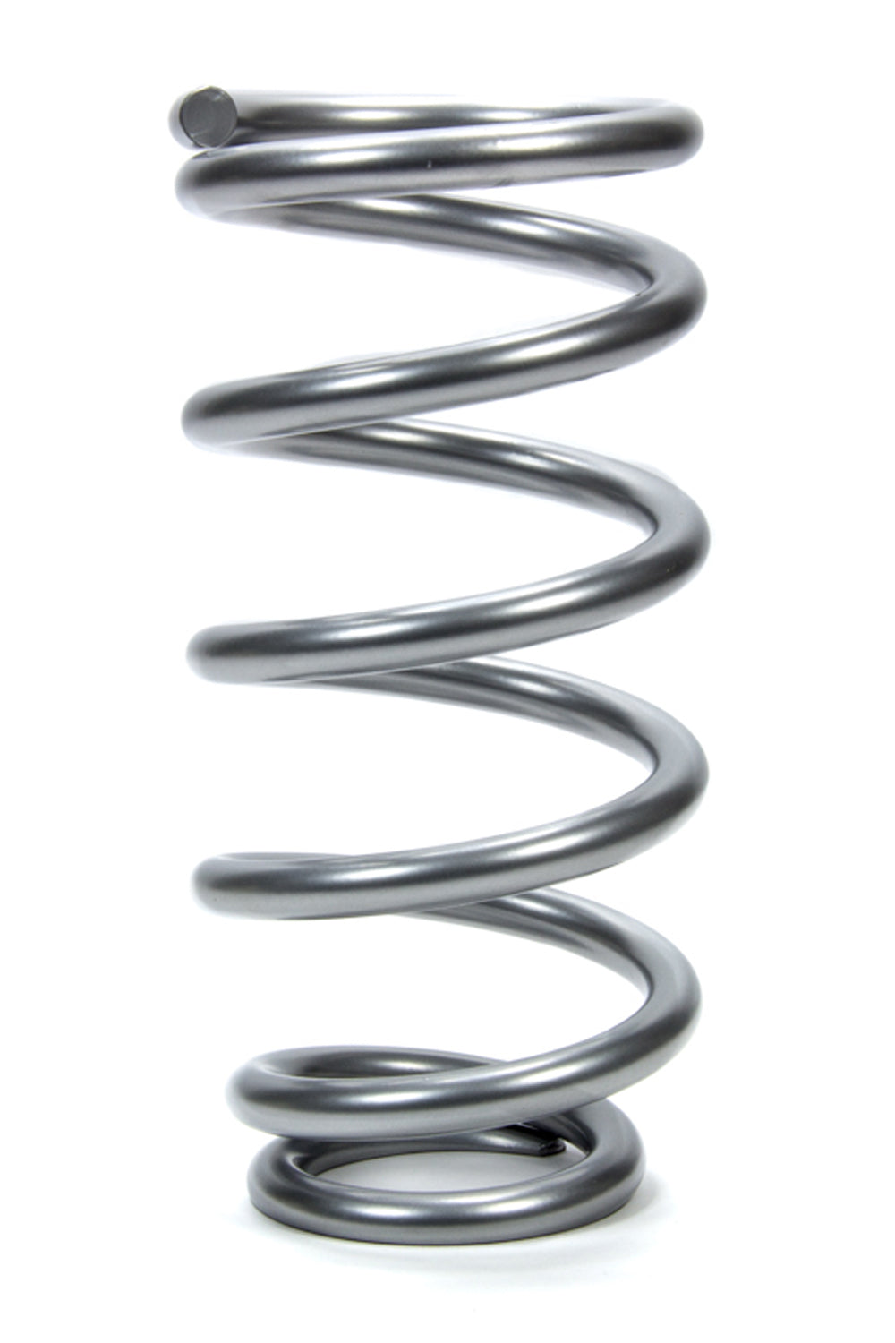 Coil Spring - Coil-Over - 3.5 in ID - 10 in Length - 350 lb/in Spring Rate - Single Pigtail - Steel - Silver Powder Coat - Each