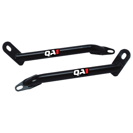 Trailing Arm Brace - Tubular - Bolt-On - Hardware Included - Steel - Black Powder Coat - GM A-Body / G-Body 1978-88 - Pair