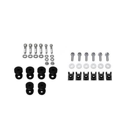 Body Mount Kit - Mounts / Hardware Included - Aluminum - Black Anodized - GM F-Body 1967-69 - Kit