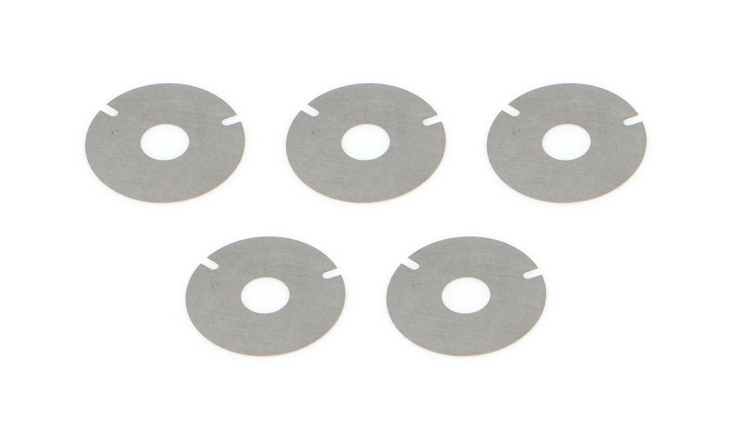 Shock Valve - Disc - 1.300 in Outside Diameter - 0.006 in Thick - Two Notches - Steel - Set of 5