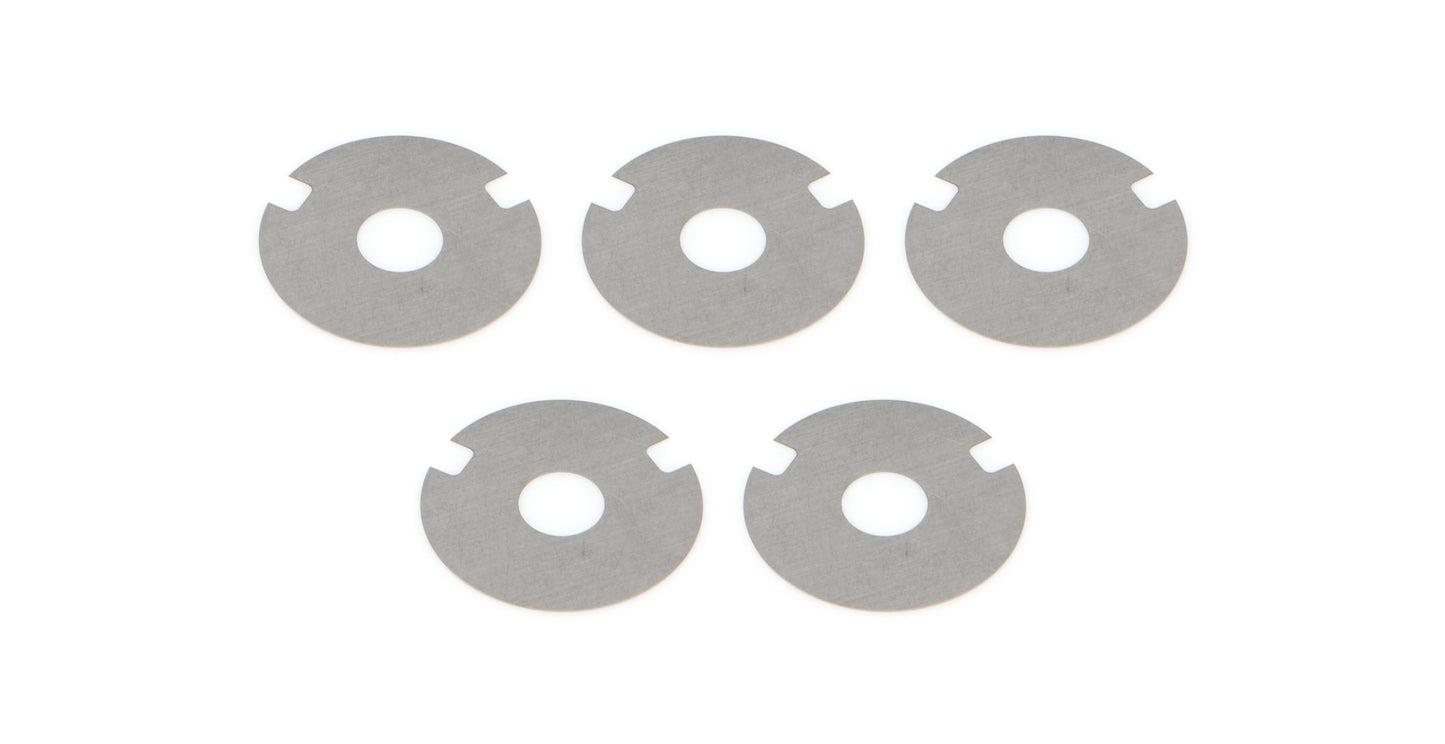 Shock Valve - Disc - 1.300 in Outside Diameter - 0.006 in Thick - Two Notches - Steel - Set of 5