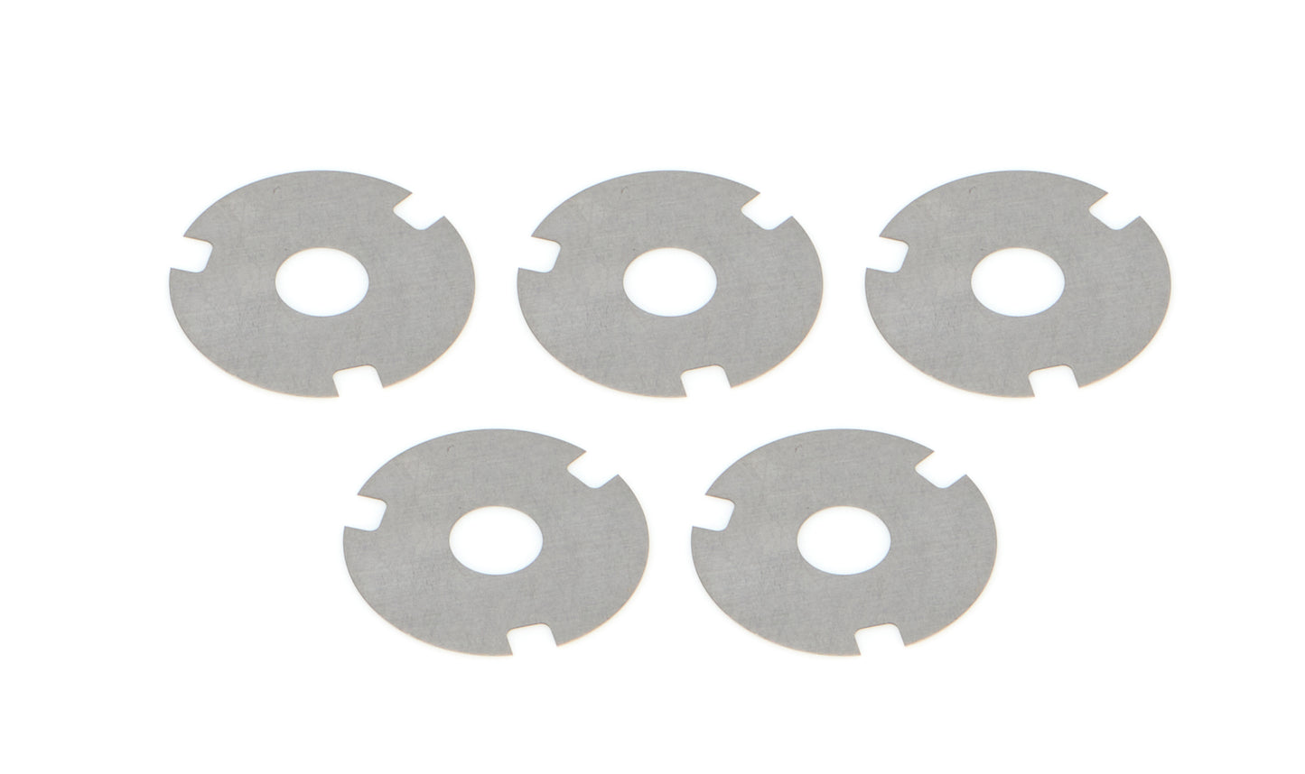 Shock Valve - Disc - 1.300 in Outside Diameter - 0.006 in Thick - Three Notches - Steel - Set of 5