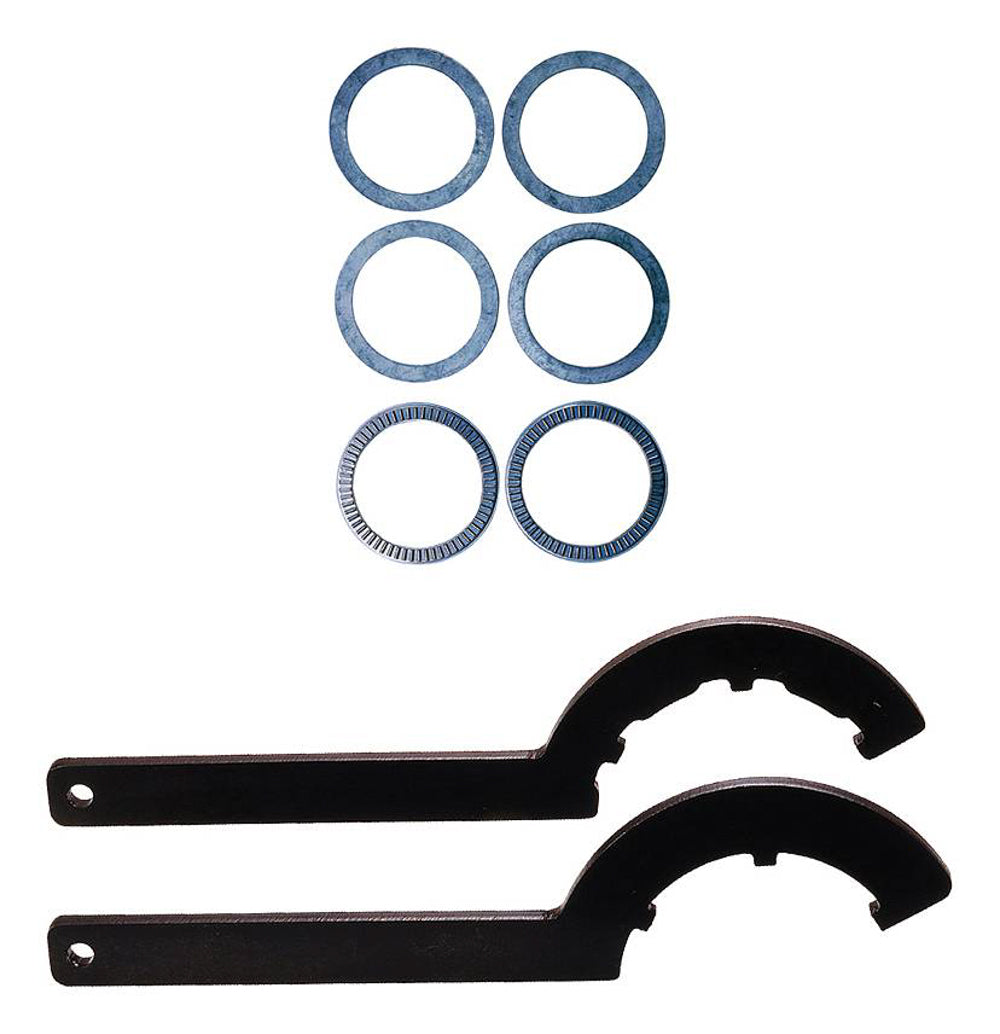 Coil-Over Thrust Bearing - Bearings / Washers / Wrench Included - Roller - Steel - QA1 Economy GM Pro Coil Shocks - Kit