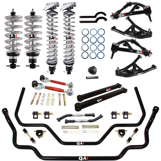 Suspension Handling Kit - Level 2 - Bearings / Coil-Over System / Control Arms / Shocks / Sway Bars / Tie Rod Sleeves - GM A-Body 1968-72 - Kit