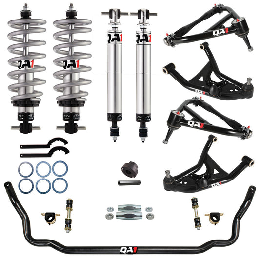 Suspension Handling Kit - Level 2 - Bearings / Coil-Over System / Control Arms / Shocks / Sway Bars / Tie Rod Sleeves - GM F-Body 1970-81 - Kit