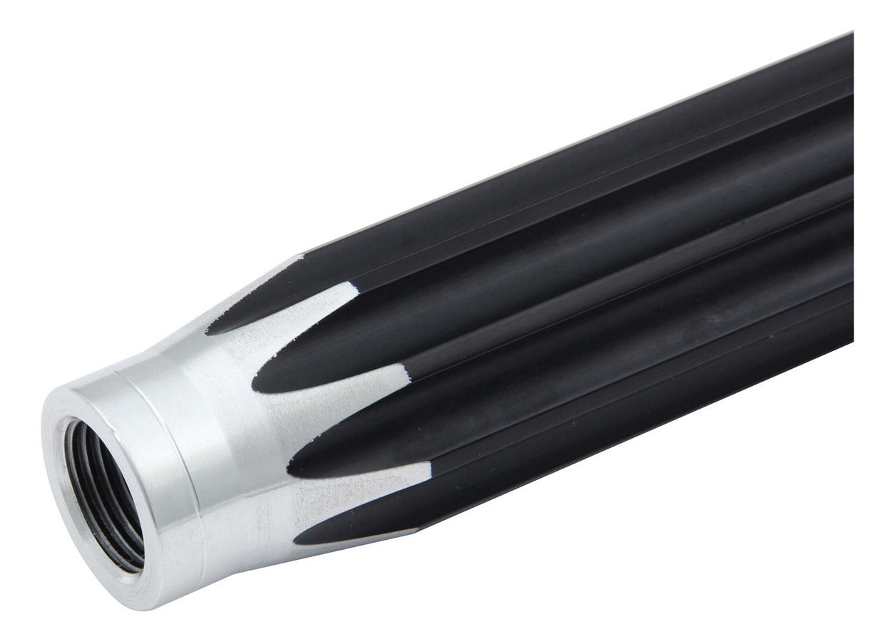 Suspension Tube - Scalloped - 9 in Long - 8 mm x 1.25 Female Thread - Aluminum - Black Anodized / Natural - Each