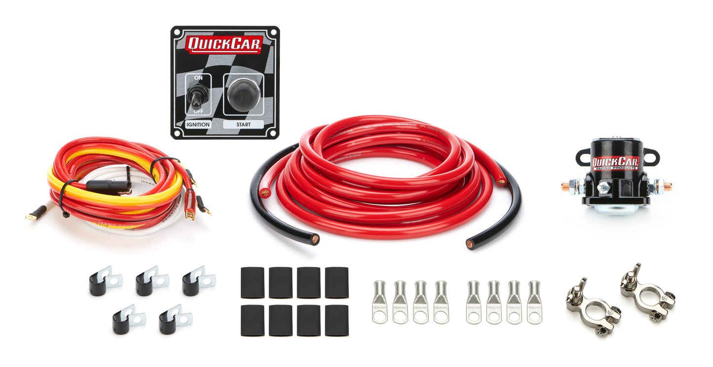 Wiring Kit - Ignition / Battery - Battery Cable / Solenoid / Switch Panel / Terminals - 4 Gauge - Kit