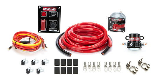 Wiring Kit - Ignition / Battery - Heavy Duty - Battery Cable / Battery Disconnect / Solenoid / Switch Panel / Terminals - 2 Gauge - Kit