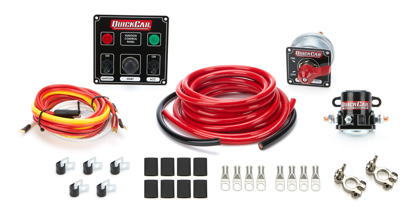 Wiring Kit - Ignition / Battery - Battery Cable / Battery Disconnect / Solenoid / Switch Panel / Terminals - 4 Gauge - Kit