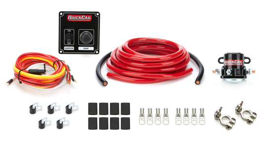 Wiring Kit - Ignition / Battery - Heavy Duty - Battery Cable / Solenoid / Black Switch Panel / Terminals - 2 Gauge - Kit