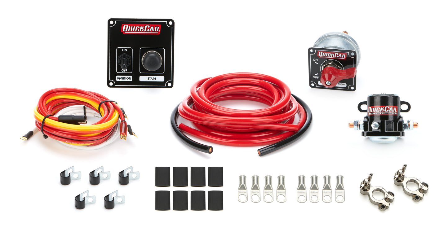 Wiring Kit - Ignition / Battery - Battery Cable / Battery Disconnect / Solenoid / Switch Panel / Terminals - 4 Gauge - Kit