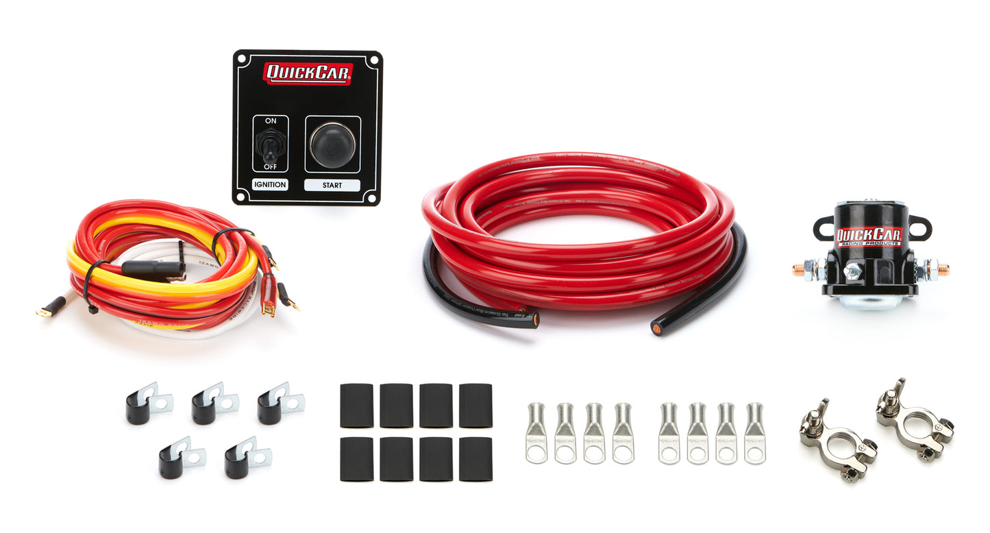 Wiring Kit - Ignition / Battery - Battery Cable / Solenoid / Switch Panel / Terminals - 4 Gauge - Kit