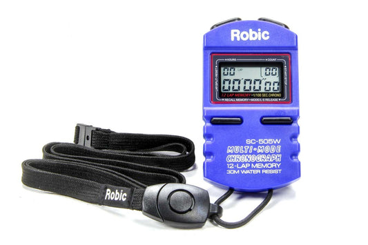 Stopwatch - Digital - 12 Lap Memory - Multi-Mode - Blue - Each