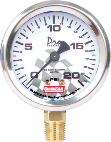 Tire Pressure Gauge Head - 0-20 psi - Quickcar Tire Pressure Gauges - Each