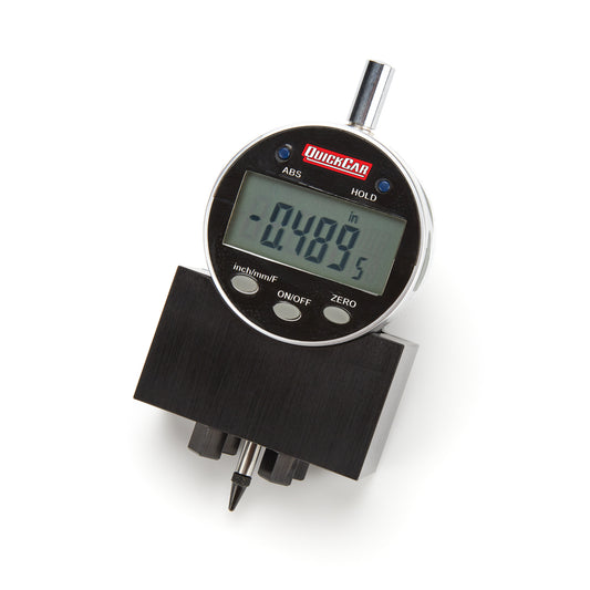 Tread Depth Gauge - 0.001 in to .500 in Depth - Mechanical - Digital - Billet Aluminum Base - Each