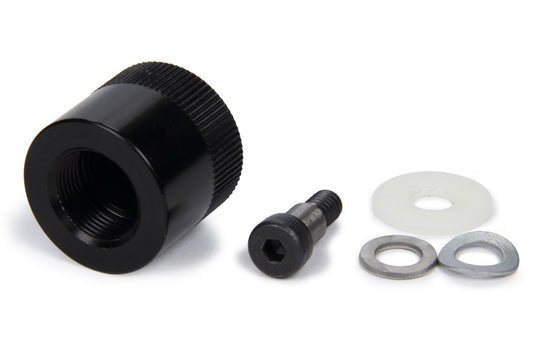 Caster / Camber Gauge Adapter - 5/16-18 in Gauge Bolt to 3/4-20 in Thread - Aluminum - Black Powder Coat - GM Spindle - Each