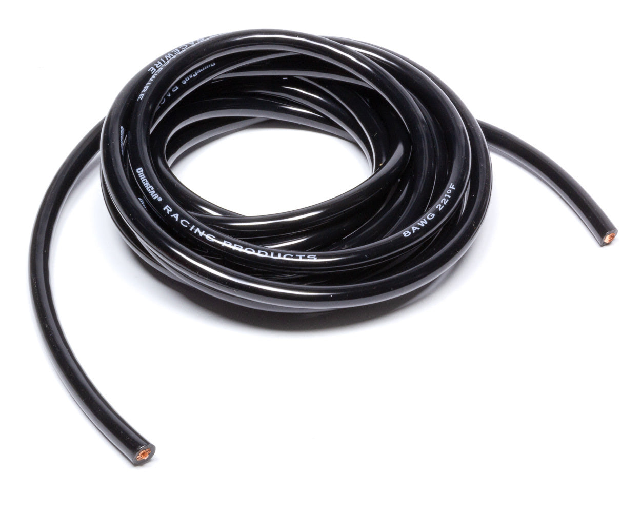 Wire - 8 Gauge - 10 ft - Silicone Insulation - Copper - Black - Each