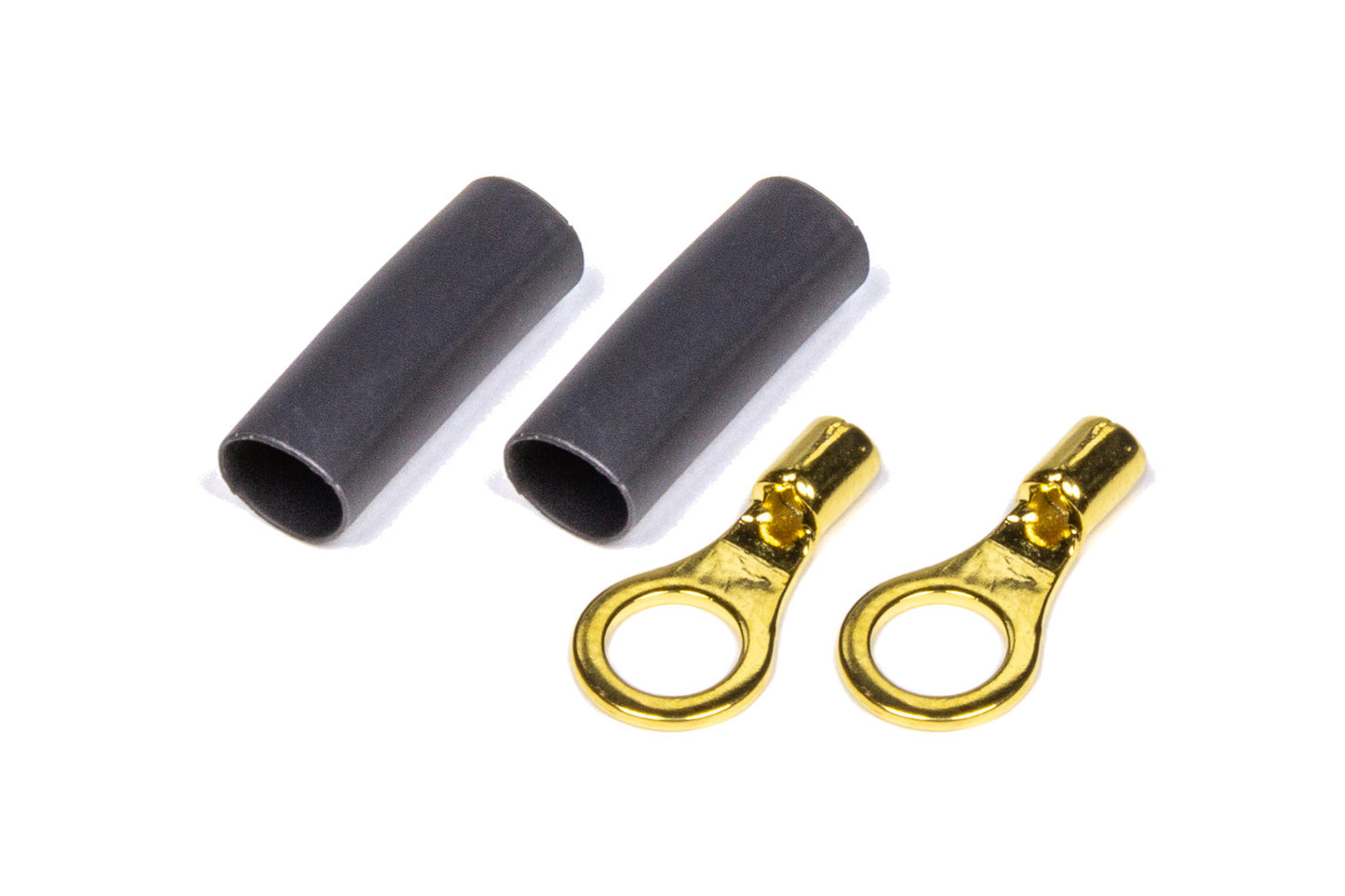 Ring Terminal - 22-16 Gauge Wire - Number 10 Hole - Heat Shrink Included - Copper - Pair