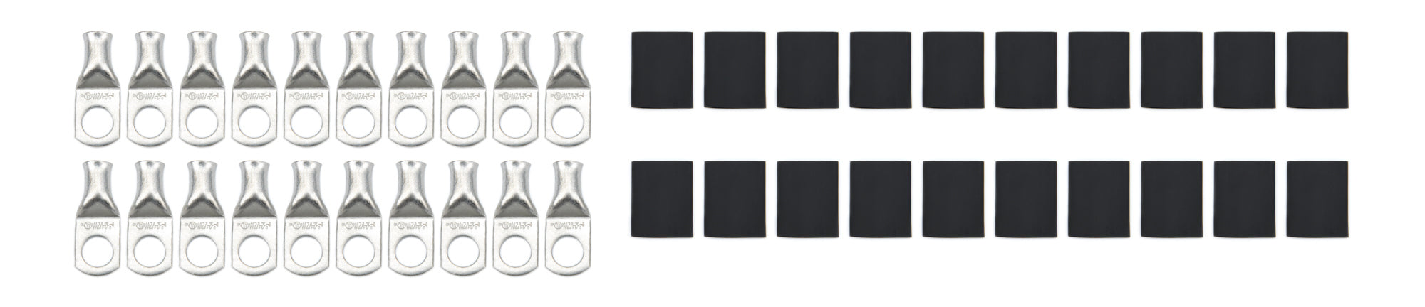 Battery Terminal - 2 Gauge - 1/2 in Eyelet - Heat Shrink Included - Co ...