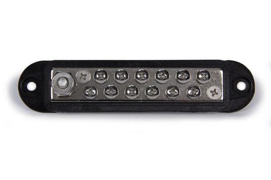 Terminal Block - 12 Wire - Black - Each