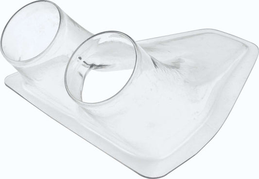 Air or Brake Duct - Body Mount - Driver / Passenger Side - Dual 3 in Tube - 11.25 in Long x 9 in Wide - NACA - Plastic - Clear - Each