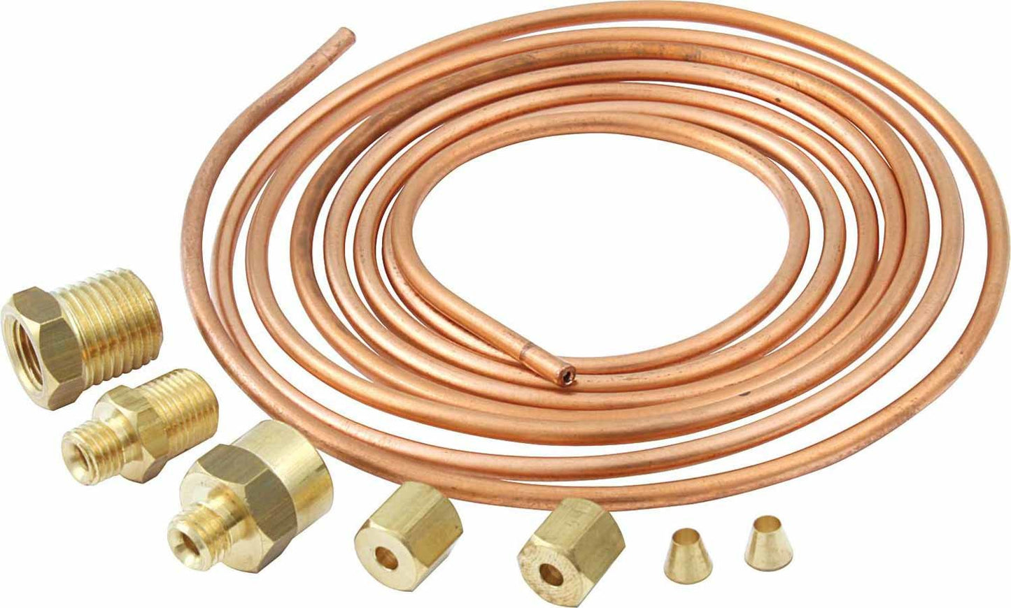 Gauge Line Kit - 1/8 in OD - 6 ft Long - Fittings Included - Copper - Mechanical Pressure Gauges - Kit