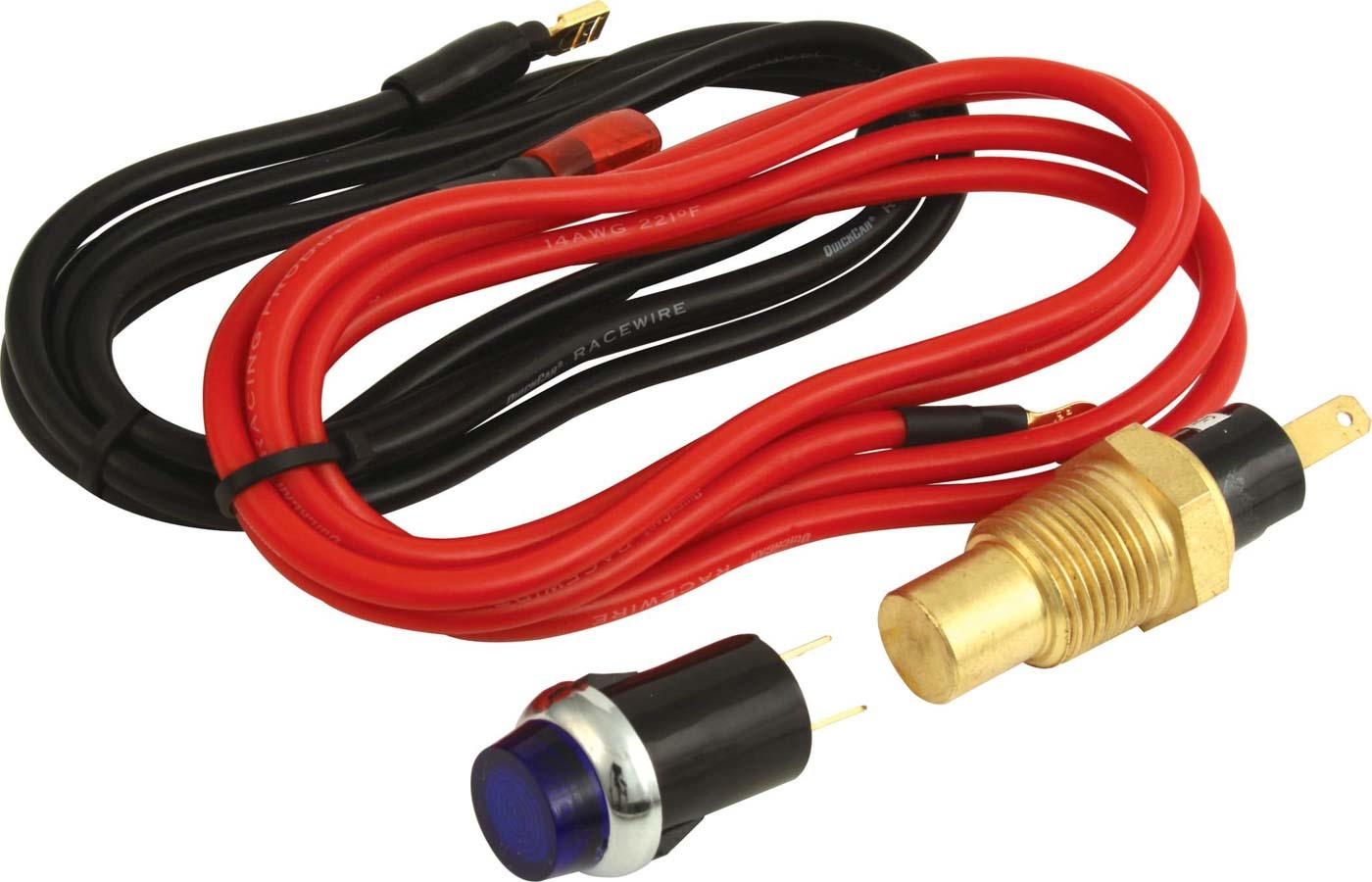 Warning Light - Water Temperature - 235 Degree - 1/2 in NPT Male - Light / Sender / Wiring - Blue - Kit