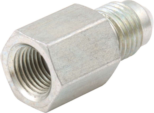 Fitting - Gauge Adapter - Straight - 1/8 in NPT Female to 4 AN Male - Aluminum - Natural - Each