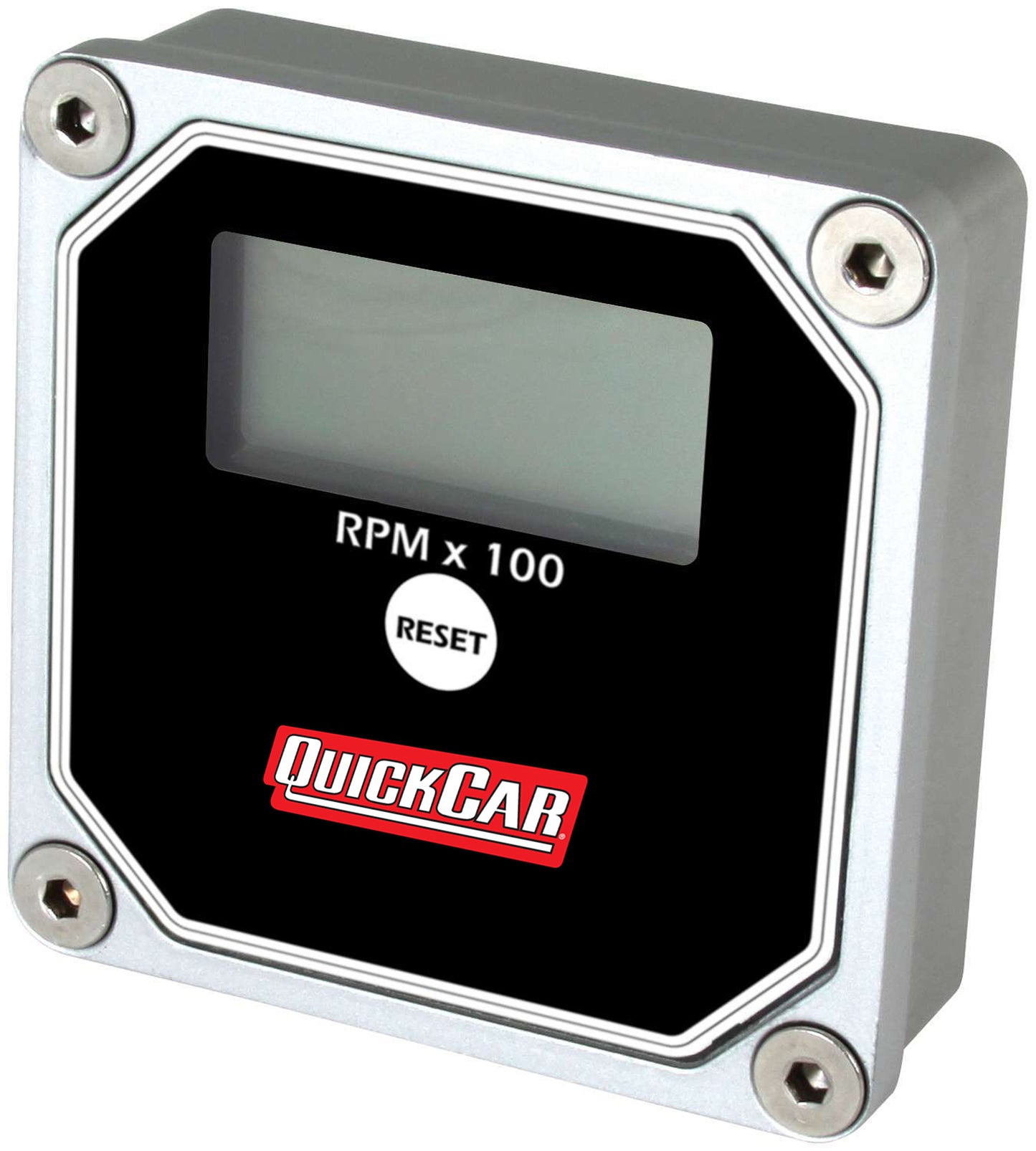 Tachometer - QuickTach - 15000 RPM - Digital - 3 in Wide x 3 in Tall - Recall - 9V Battery - Waterproof - Aluminum - Black - Each