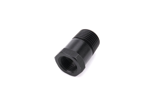 Fitting - Adapter - Straight - 1/2 in NPT Male to 5/8-18 in Female - Aluminum - Black Anodized - Each