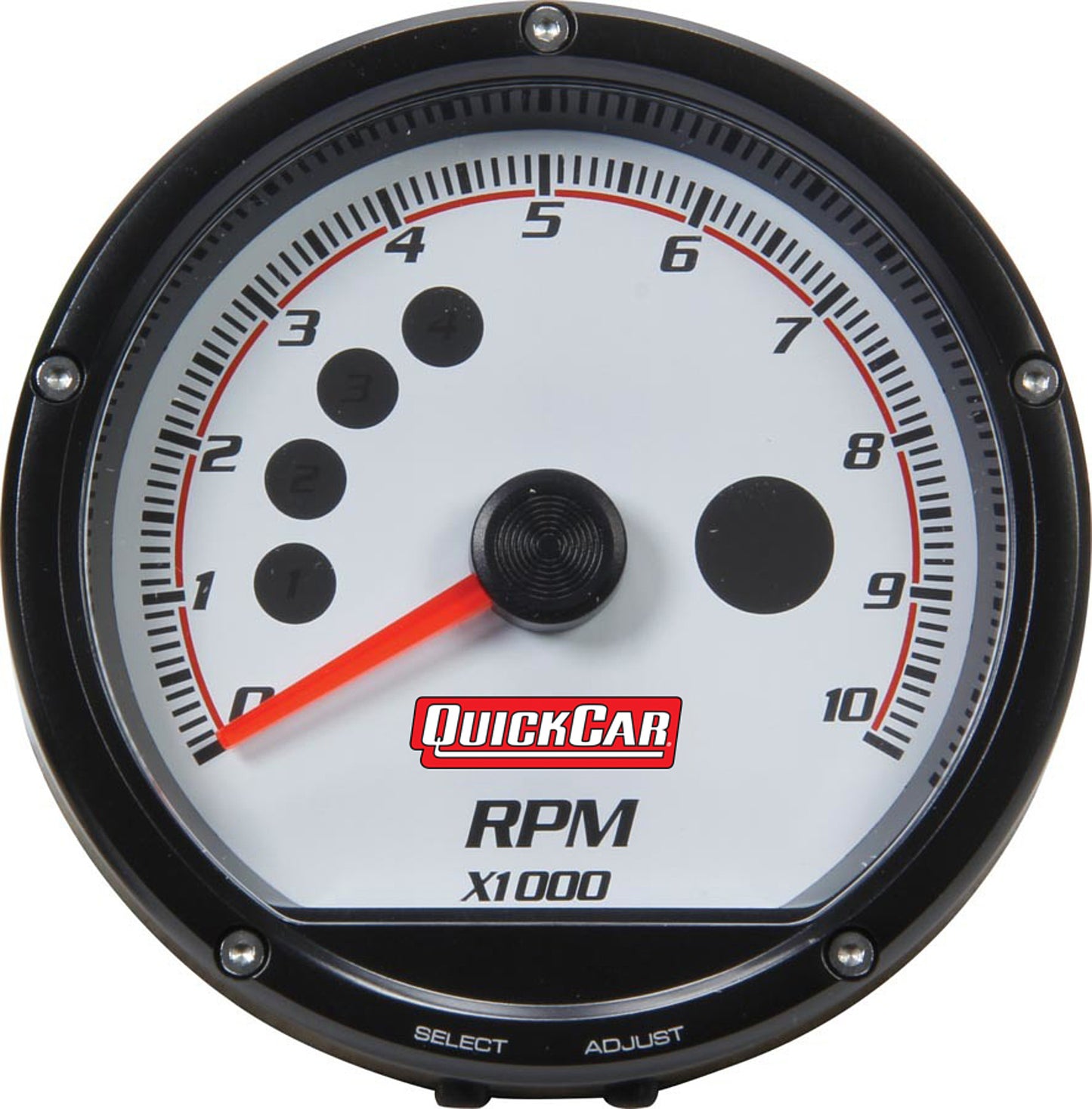 Tachometer - Redline Multi-Recall - 10000 RPM - Electric - Analog - 3 in Diameter - Dash Mount - Shift Light - Memory - White Face - Each