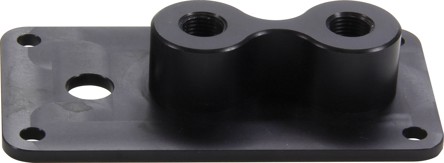 Firewall Junction - 1 Hole - 1/8 in NPT - Aluminum - Black - Each