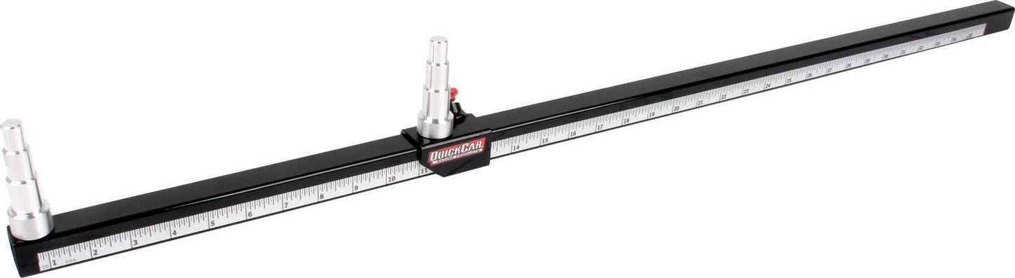 Suspension Tube Ruler - 1/2 to 3/4 in Rod End Adapters - Steel - Black Powder Coat - Kit
