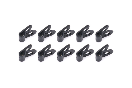 Line Clamp - Adel - 1/8 in ID - Nylon - Black - Set of 10