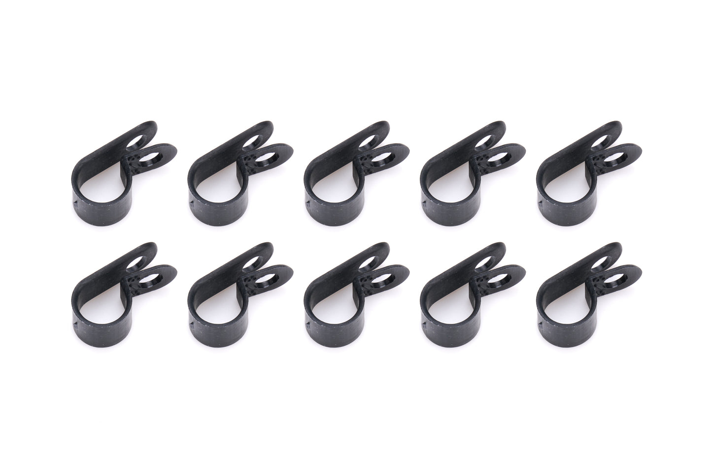Line Clamp - Adel - 3/8 in ID - Nylon - Black - Set of 10