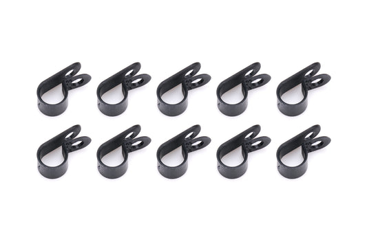 Line Clamp - Adel - 3/8 in ID - Nylon - Black - Set of 10