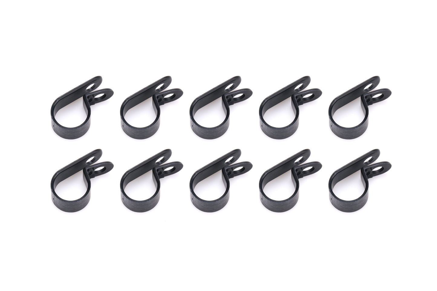 Line Clamp - Adel - 1/2 in ID - Nylon - Black - Set of 10