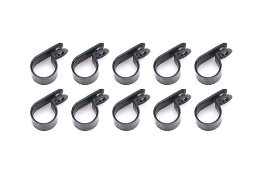 Line Clamp - Adel - 5/8 in ID - Nylon - Black - Set of 10